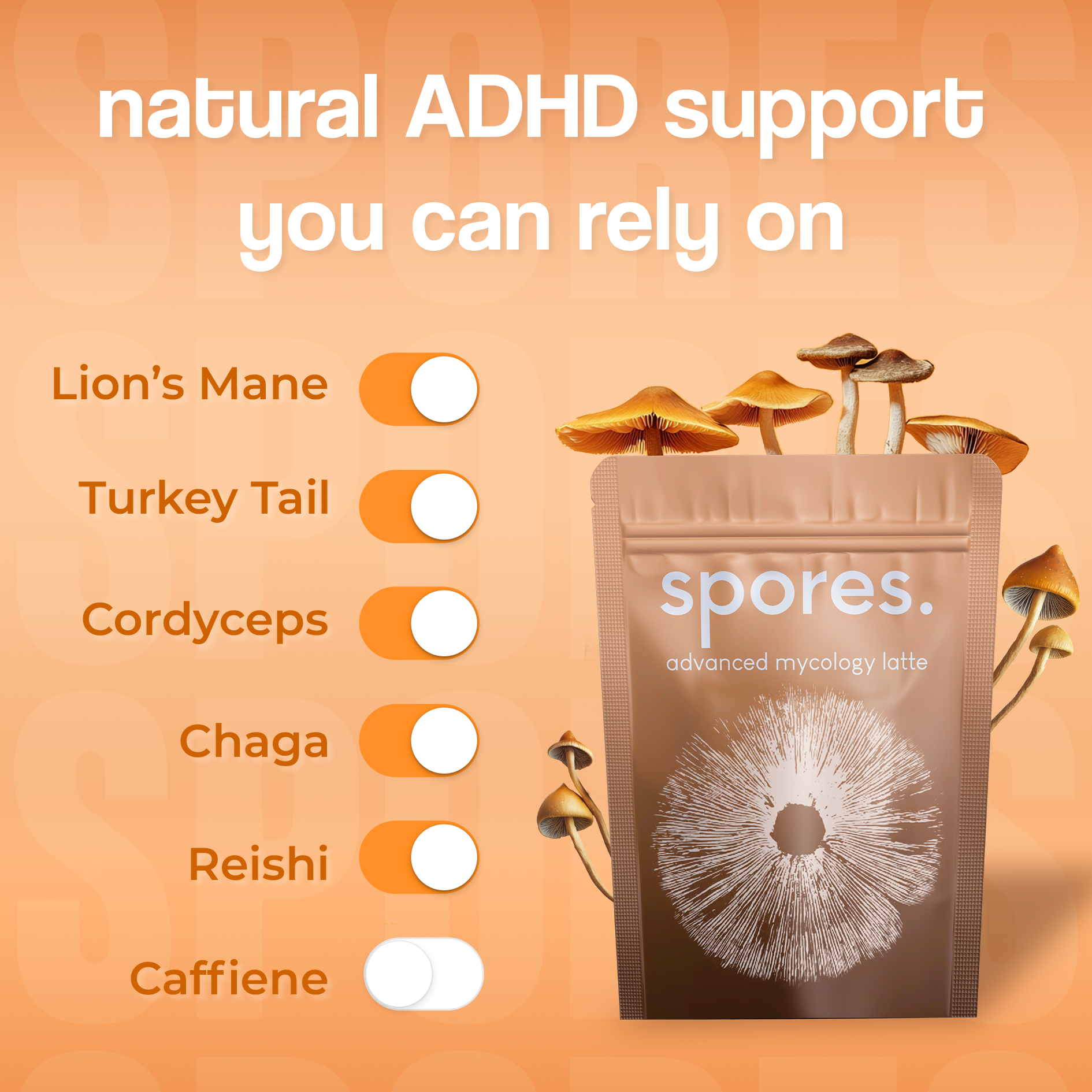 SPORES - ADHD/Anxiety Relief Mushroom Coffee