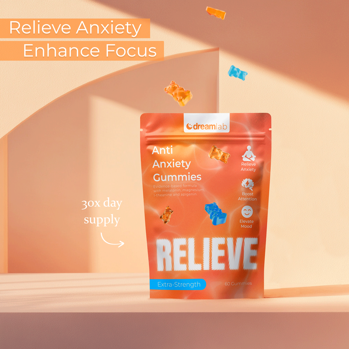 RELIEVE - Anti Anxiety Gummies